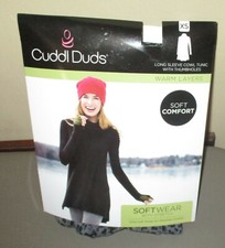 CUDDL DUDS X-SMALL 2-4 Gray Animal Softwear Cowl Tunic w/ Thumbholes CD8222216