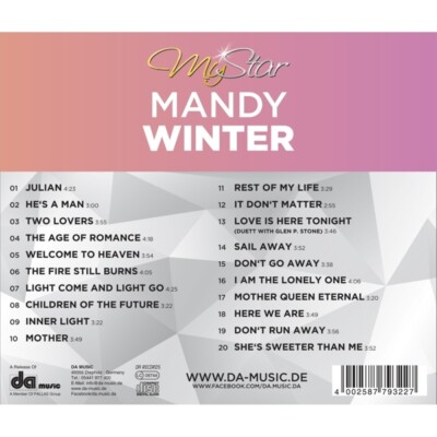MANDY WINTER - MY STAR   CD NEU