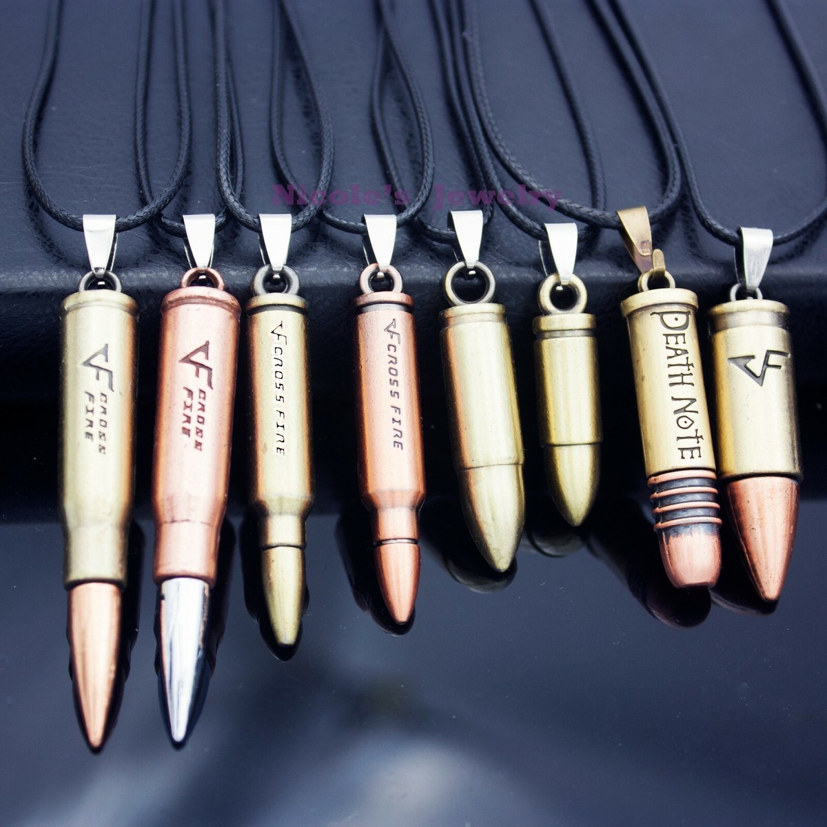 Super Cool Gun Bullet Shape Men Women Pendant Necklace NF68 | eBay