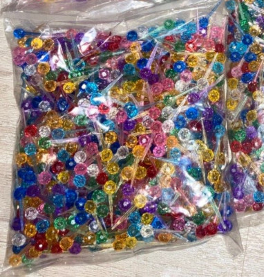 Lot of 1000 Disco Ball Pin Globe Replacement Ceramic Christmas Tree Bulbs Tiny