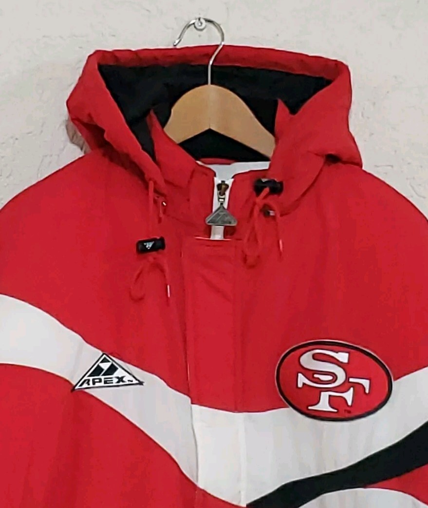 VTG San Francisco 49ers Jacket Adult Large Zebra Print Apex