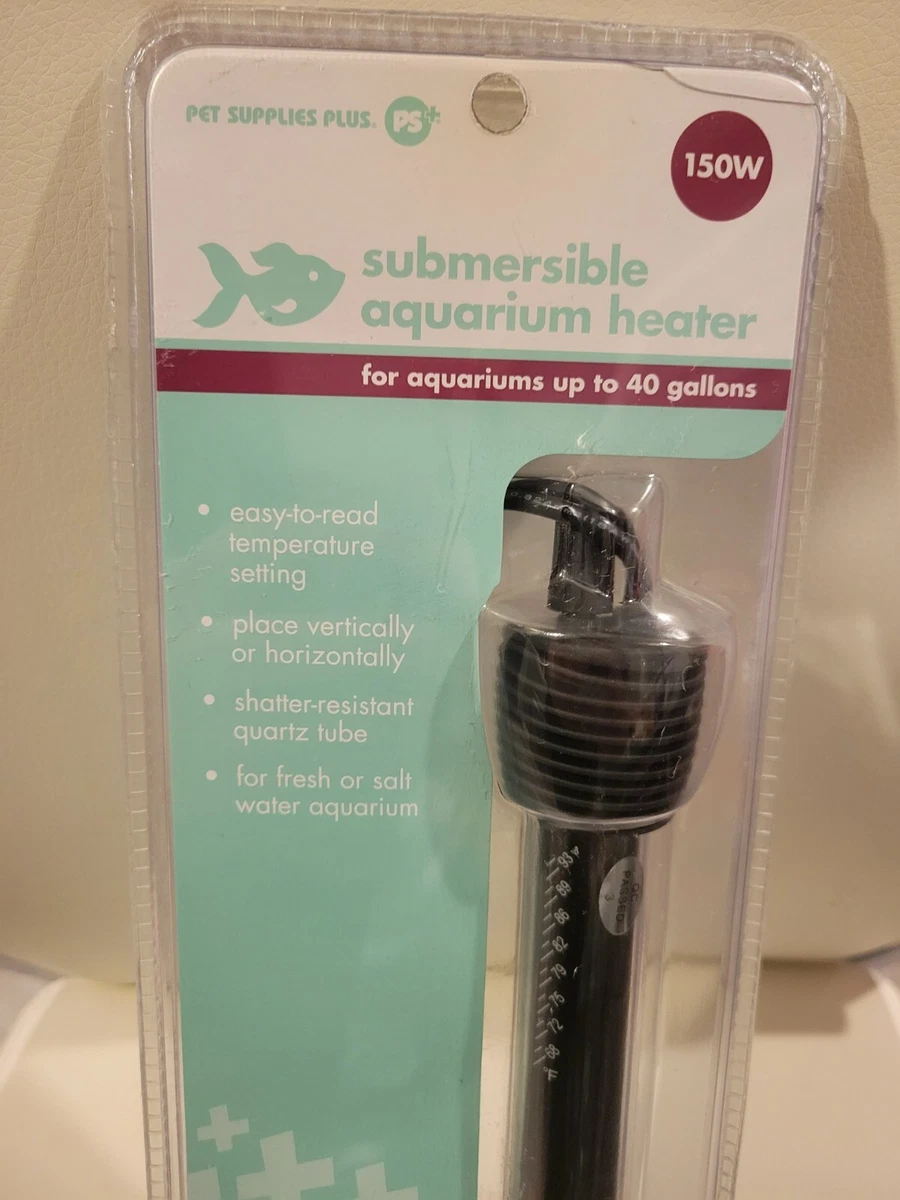 pet supplies plus Submersible Aquarium Heater 150W AQUARIUMS UP TO 40 Gallons