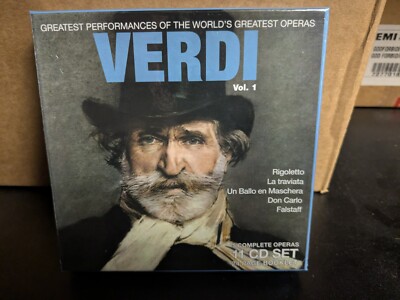 Verdi The Greatest Operas Volume 1 (11 Music CD Box Set) - Brand