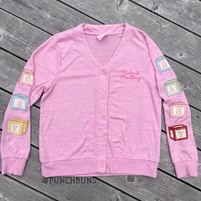 MELANIE MARTINEZ Rare Hot Topic Cry Baby Pink Girls Cardigan