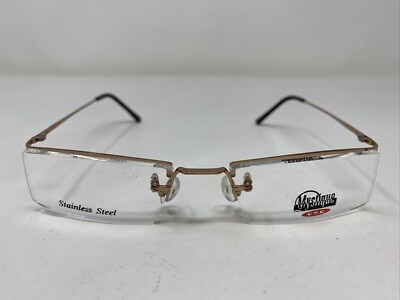 CSC MYSTIQUE 3006 NATURAL 51-18-140 Light Brown Half Rim Eyeglasses Frame  S50