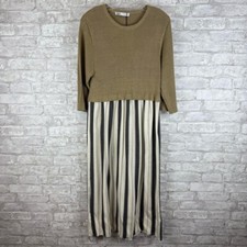 Zara Sweater Long Sleeve Dress Women’s XS Linen Cotton NWT