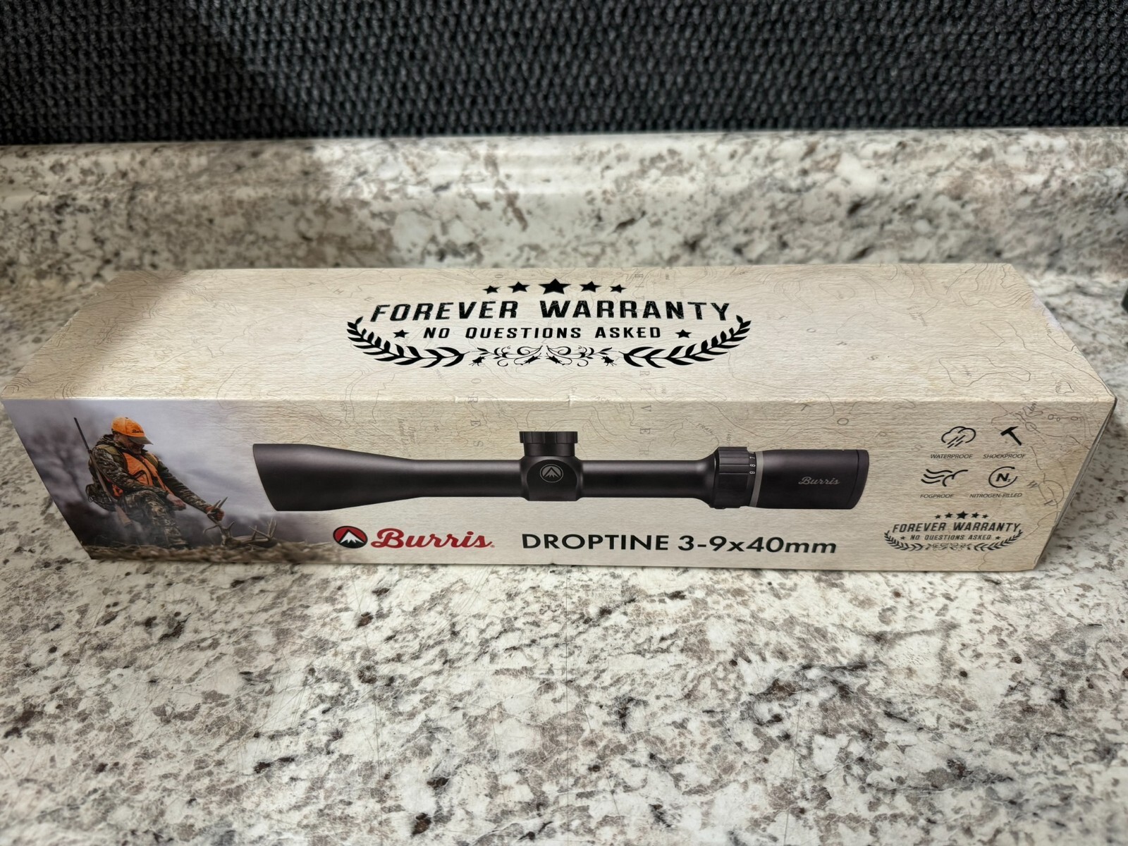 New Burris DropTine 39x40 Ballistic Plex Reticle 1" Tube Riflescope