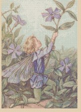 Periwinkle Flower Fairy Counted Cross Stitch Chart No. 8-428/13 