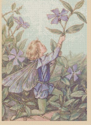 Periwinkle Flower Fairy Counted Cross Stitch Chart No. 8-428/13 