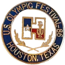 U.S. Olympic Festival Houston, Texas 1986 Lapel Pin