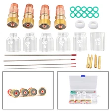 30PCS TIG Welding Torch Stubby Gas Lens Glass Cup Kit For WP-17/18/26 US