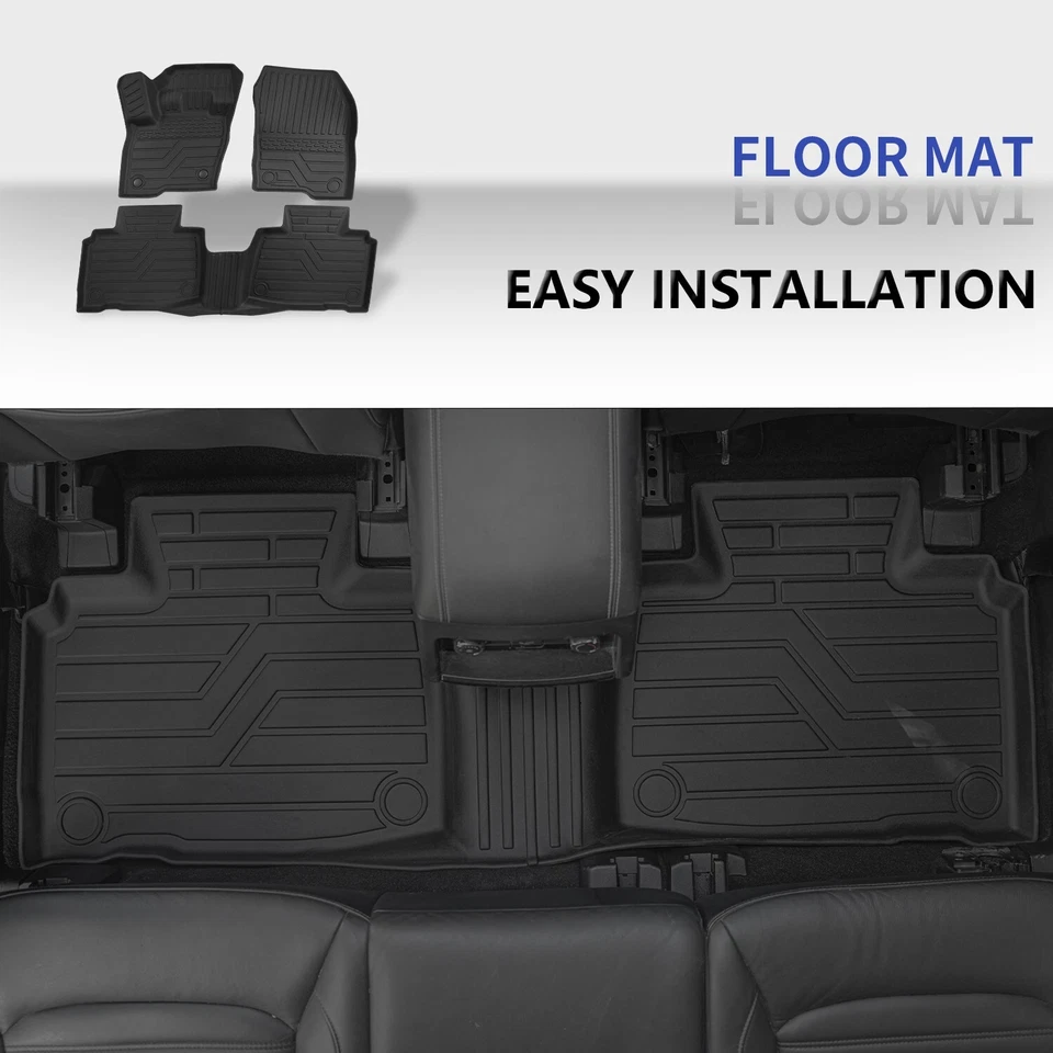 For 2015-2024 Ford Edge 5-Seater Floor Mats Trunk Cargo Liners Backrest Mats - Изображение 4 из 4