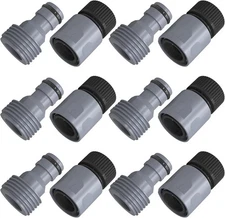 Hourleey Garden Hose Quick Connector 3/4 Inch Plastic Quick... 