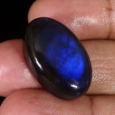 30.30 Cts 15X25X08 mm Natural Blue Fire Labradorite Oval Cabochon Gemstone