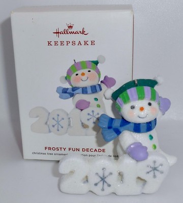 Hallmark Keepsake Ornament 2019 FROSTY FUN DECADE 10th & Final in Series H51