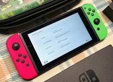 Nintendo Switch Animal Crossing Edition Console Tested/Works V2 READ 8165