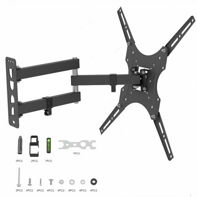 Full Motion TV Wall Bracket Mount Tilt Swivel 24 26 32 35 40 47 50 55 LCD LED US