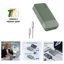 Fast Charging Power Bank 20000mAh - Ideal for Travel with LED Power Indicator