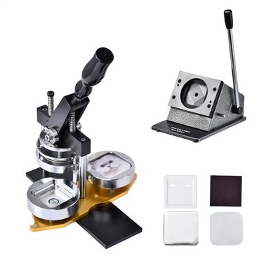 Square Fridge Magnet Press Machine Kit, 2x2 inch/50mm x 50mm, DIY Photo Fridge
