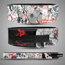 ESCANOR Weightlifting Belt Naruto Anime Lifting Belt Gym Belt Leather