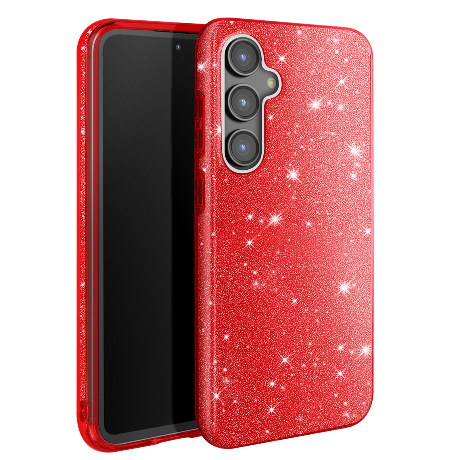Housse en silicone pour S23 FE Avizar rouge idéale pour protéger votre smartphone en voyage