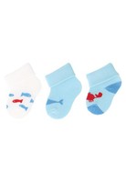 Sterntaler Babysocken 3Er Pack Fische Weiß - Erstlingssocken FüR Jungen