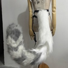 ZZZ Zenless Zone Zero Seth Lowell Long Plush Tail 130cm Hairpin Ear Cosplay Prop