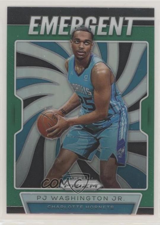 2019-20 Panini Prizm Emergent Green Prizm PJ Washington Jr #23 Rookie RC o8g
