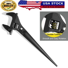 10" Adjustable Construction Spud Wrench 3227 with Tether Hole,1?7/16" Opening