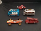 MATCHBOX LESNEY LOT OF FIVE MODELS INC COMMER ICE CREAM CANTEEN--A109