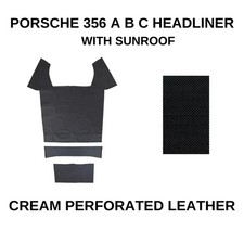 DACHHIMMEL DACH HIMMEL DECKE FÜR PORSCHE 356 A B C GELOCHT SCHWARZ MIT SCHIEB...