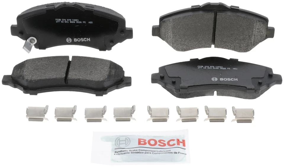 Bosch QuietCast Semi-Metallic Brake Pad and Rotor Kit Kit For 09-12 Dodge Nitro Foto 2 de 4