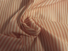 PIMA COTTON LAWN PINK/WHITE SMALL STRIPES 18"x30" SILKY HAND DOLL FABRIC