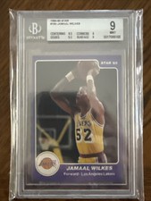 MINT PERFECT BGS 9! 1984-1985 STAR COMPANY JAMAAL WILKES LAKERS LOW POP SP