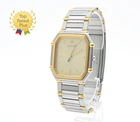 Vintage 1986 SEIKO Credor 7771-5011 22K SGP Two Tone Quartz Men's Watch JAPAN