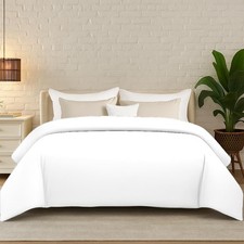 HomeSmart King Size Weighted Blanket Cover   Ultra Soft White Minky, Fits 92x...