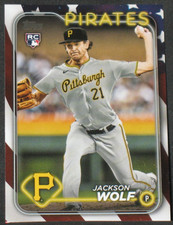 Jackson Wolf 2024 Topps Independence Day Rookie Parallel #523 (70/76) Pirates