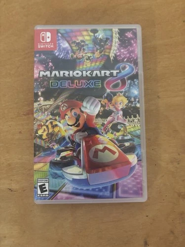 Nintendo Mario Kart 8 Deluxe Nintendo Switch Multiplayer Game with Case & Cartr…