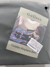 NEW TODDLER AIRPLANE TRAVEL BED SEAT EXTENDER FOR KIDS PINK UNICORN RAINBOW