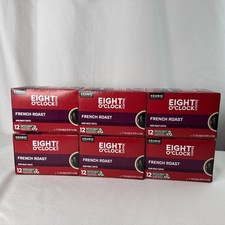 6 PC 72 Total K-Cups Eight O'Clock French Roast Coffee Keurig K-Cups BB 3/2026