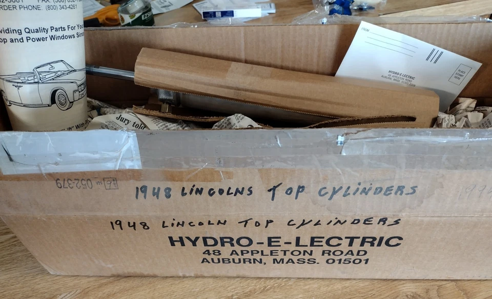 (2) Гидравлический цилиндр с откидным верхом Lincoln 1946-1948 Zephyr Continental - Изображение 3 из 4