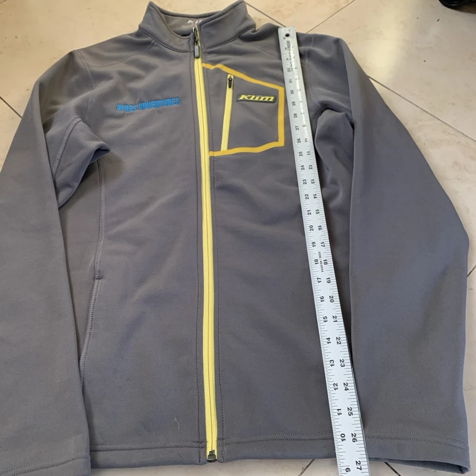 Klim Inferno Jacket Mens Medium Gray Mid Layer Full Zip Snowmobile Snow Winter - Image 3 of 4