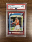 2024 Panini Donruss Optic Preview Red Wave Bo Nix Rookie Broncos PSA 10