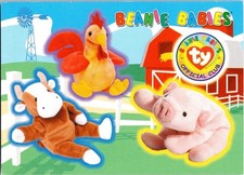 1999 Stickers Series 3 TY Beanie Baby Official Club Trading Card