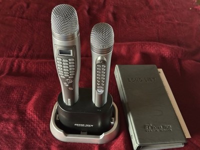 MAGIC SING KARAOKE MICROPHONE ED8000 WITH 2 EXTRA CARTRIDGES BY ENTER TECH