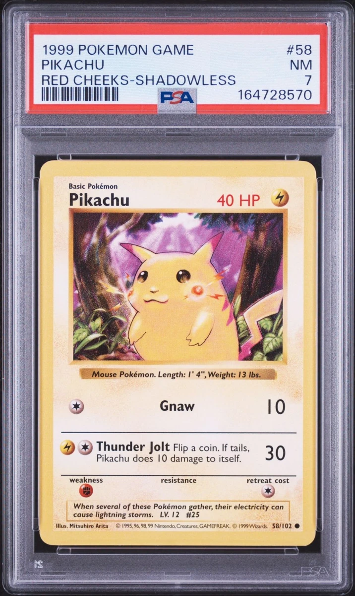 ポケモンカード Pikachu shadowless シャドーレス psa Pikachu