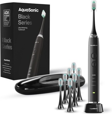 Aquasonic - Black Series Ultra Whitening elektrische Zahnbürste | OHNE BOX