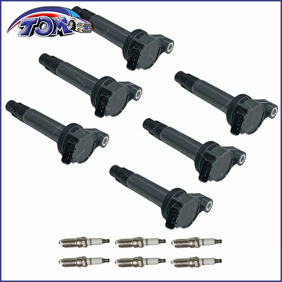 6X Ignition Coil & Spark Plug For 2004-2008 Toyota Solara Sienna UF506 - Image 2 of 4