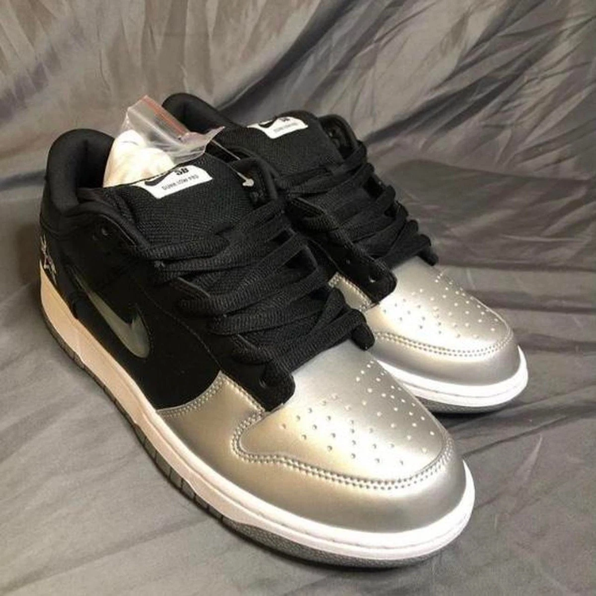 Nike Dunk Supreme Low Silver for Sale | Authenticity Guaranteed | eBay