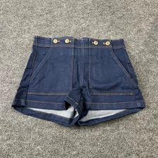 PILCRO The Kit High-Rise Utility Shorts Women's Size 29 Dark Denim